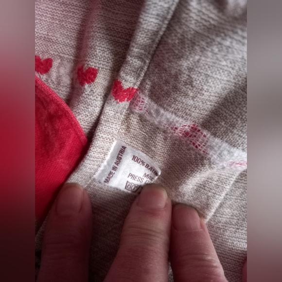 Kitsch Apron With Alpine Dancing Figures And Hearts. - Picture 5 of 6